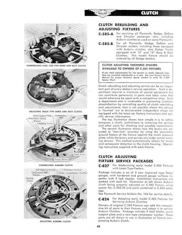 Miller Special Service Tools