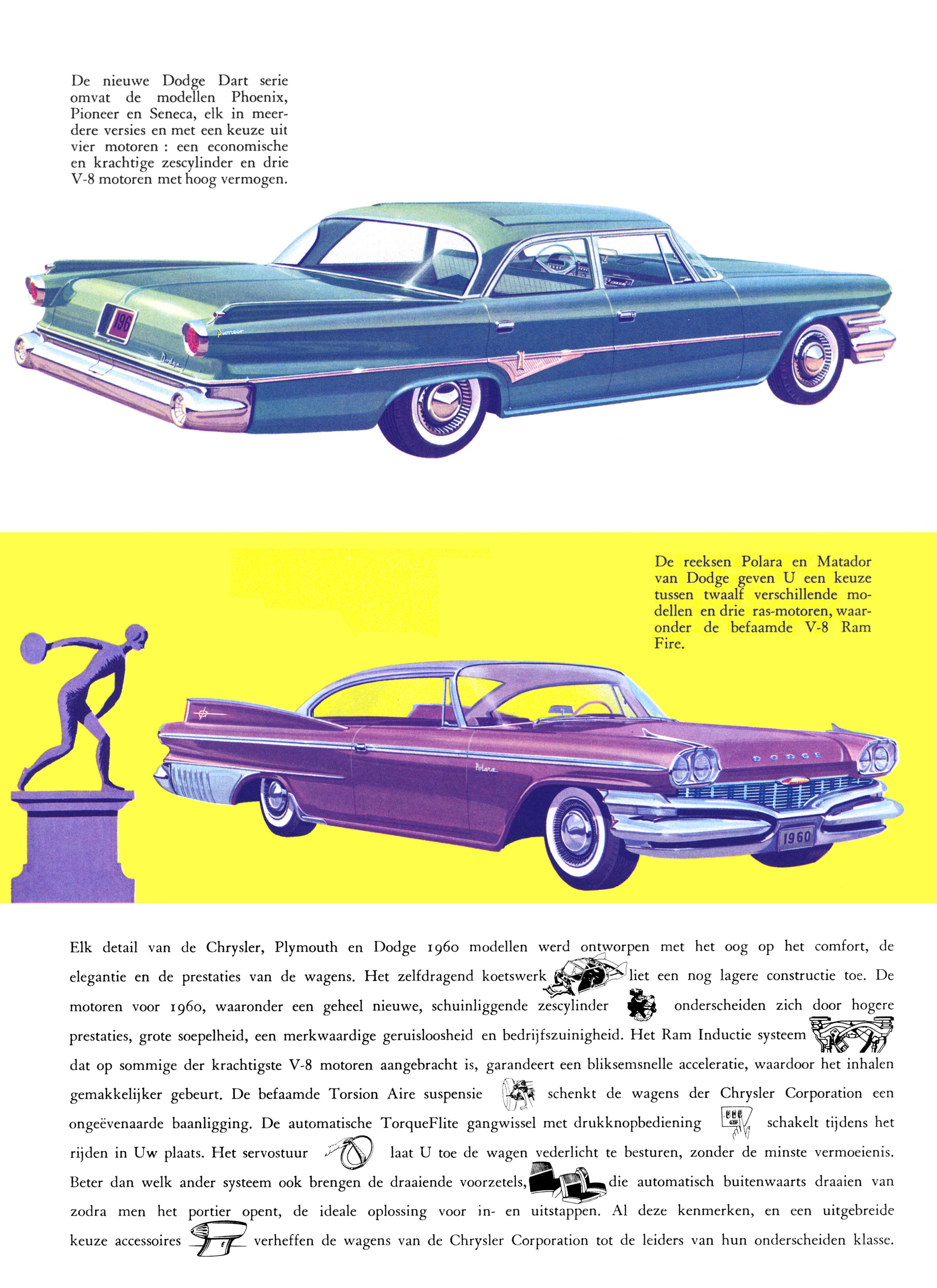 1960 Imperial And Chrysler Dutch Brochure
