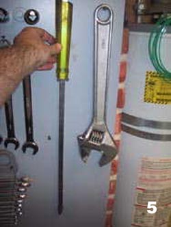 Large Screwdriver & Cresent Wrench